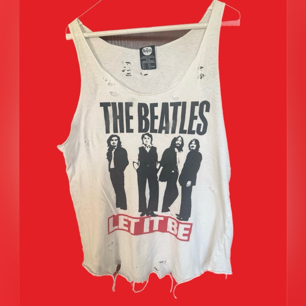 ❤️Upcycled by Me❤️ The Beatles Unisex Tank Top Large